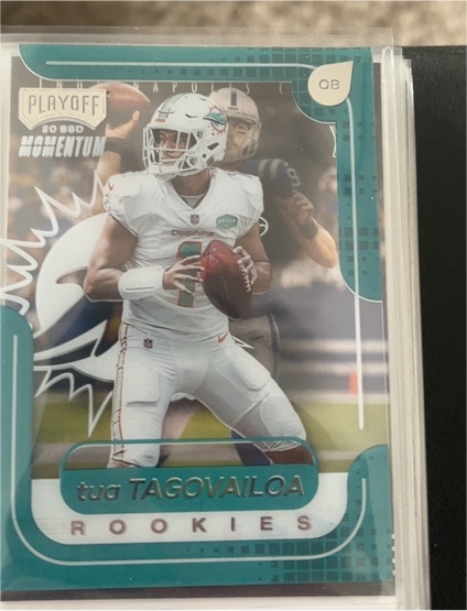 2020 Panini Chronicles Playoff Momentum Rookies #M-2 Tua Tagovailoa — front