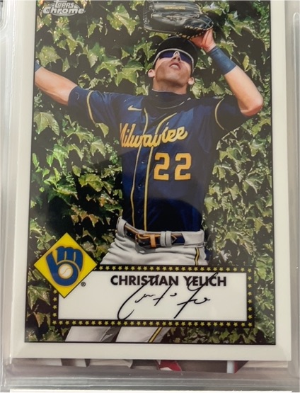 2021 Topps 1952 Topps Redux Chrome #TC52-50 Christian Yelich — front