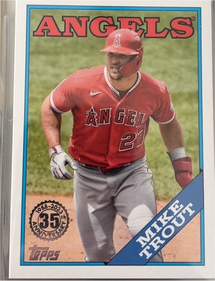 2023 Topps 1988 Baseball #T88-45 Mike Trout — front