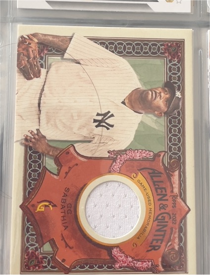 2022 Topps Allen & Ginter #AGRA-CCS CC Sabathia — front
