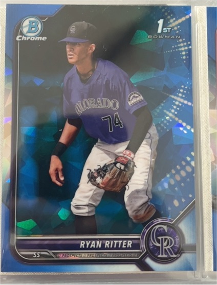 2022 Bowman Chrome Draft #BDC-136 Ryan Ritter — front