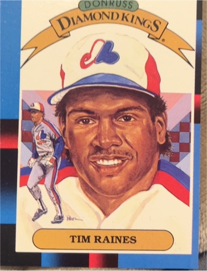 1988 Donruss Diamond Kings #2 Tim Raines — front