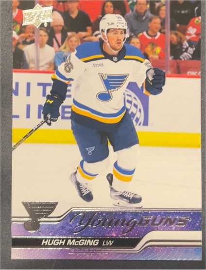 2023-24 Upper Deck #469 Hugh McGing Young Guns RC — front
