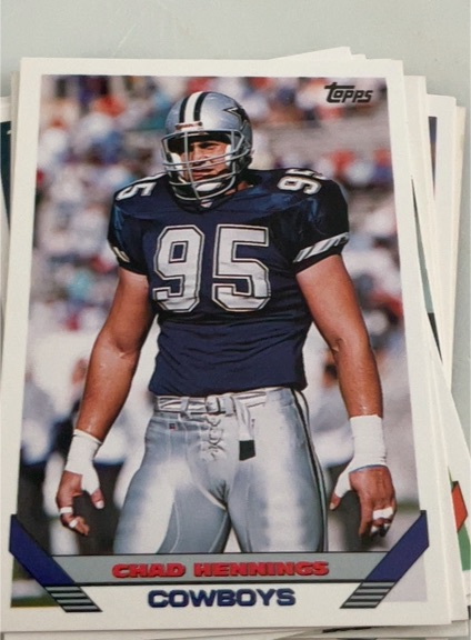1993 Topps #391 Chad Hennings — front