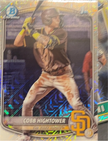 2025 Bowman Chrome Prospects #BCP-104 Cobb Hightower — front