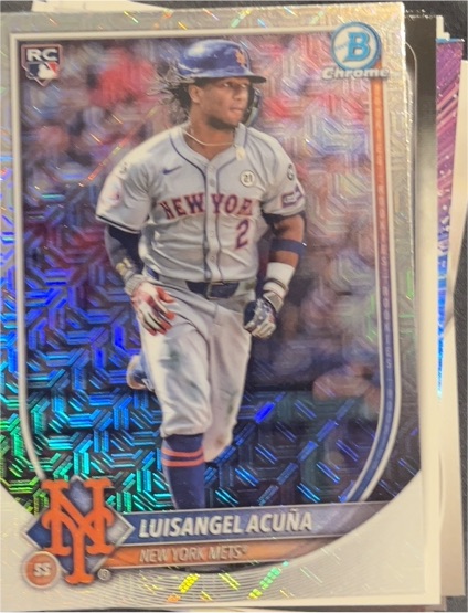 2025 Bowman Chrome #83 Luisangel Acuña — front