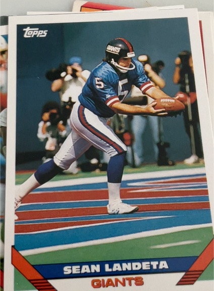 1993 Topps #564 Sean Landeta New York Giants — front