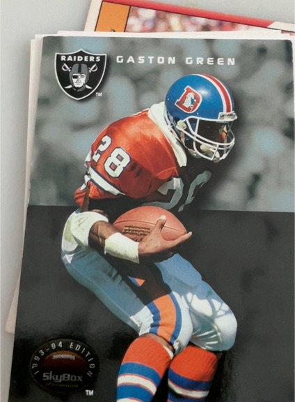 1993 SkyBox Premium #185 Gaston Green — front