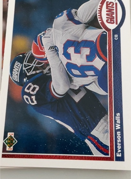 1991 Upper Deck #318 Everson Walls — front