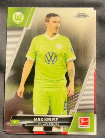 2021 Topps Chrome Bundesliga #97 Max Kruse VfL Wolfsburg — front