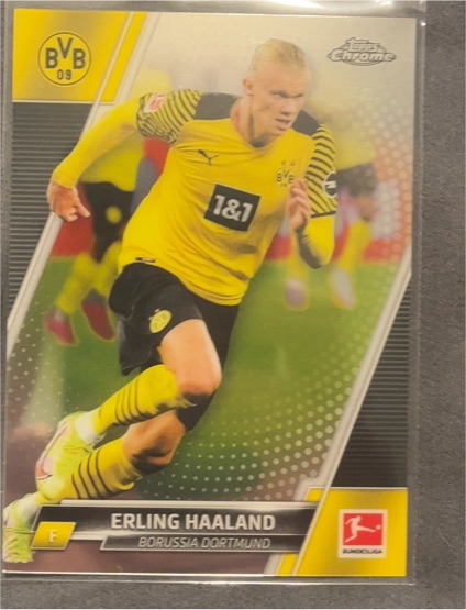 2021-22 Topps Chrome Bundesliga #30 Erling Haaland Borussia Dortmund — front