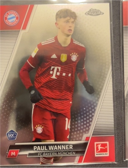 2021-22 Topps Chrome Bundesliga #46 Paul Wanner — front