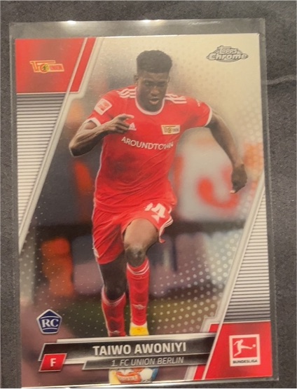 2021-22 Topps Chrome Bundesliga #16 Taiwo Awoniyi — front