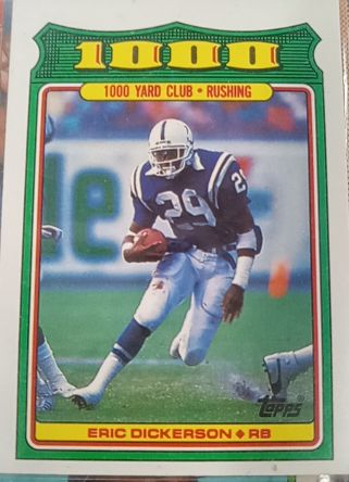1988 Topps #2 Eric Dickerson 1000 Yard Club — front