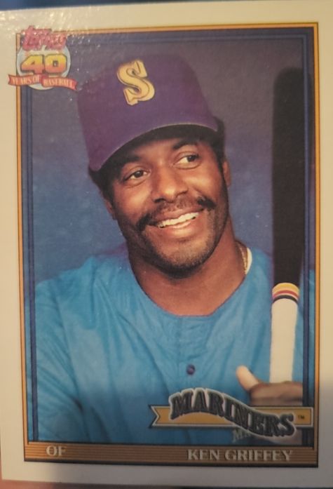 1991 Topps #465 Ken Griffey — front