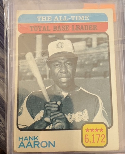 1973 Topps #473 The All-Time Total Base Leader Hank Aaron — front