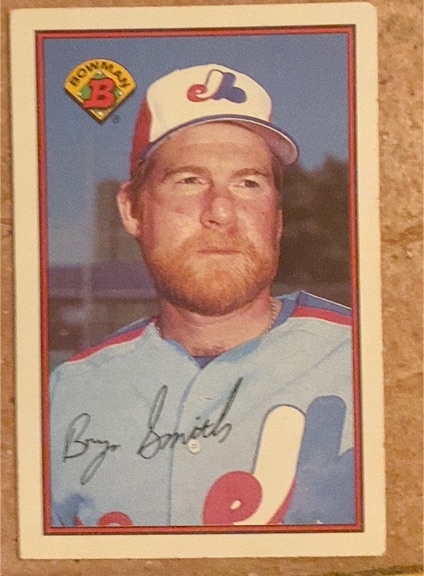 1989 Bowman #353 Bryn Smith — front