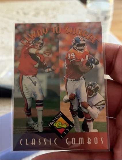 1994 Pro Line Live #394 John Elway / Shannon Sharpe Classic Combos — front