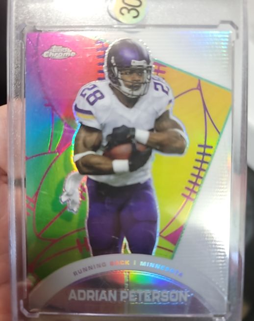 2023 Topps Composite #CAE-19 Adrian Peterson Chrome All-Etch Minnesota Vikings — front