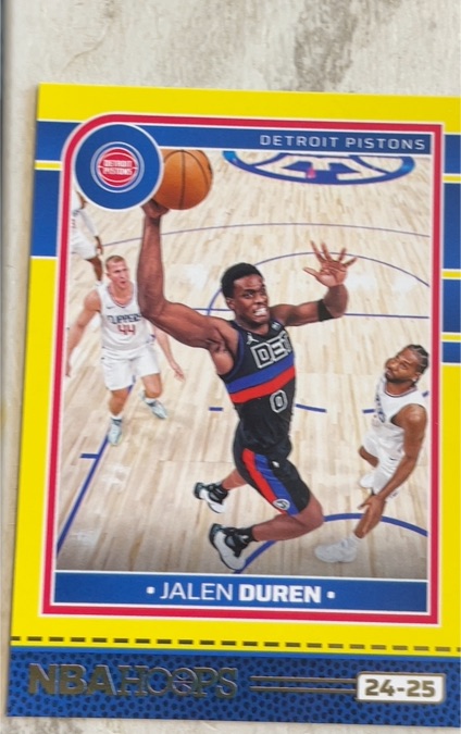 2024-25 Panini NBA Hoops #177 Jalen Duren — front