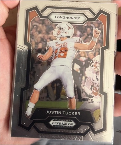 2024 Panini Prizm Draft Picks #7 Justin Tucker Texas Longhorns — front