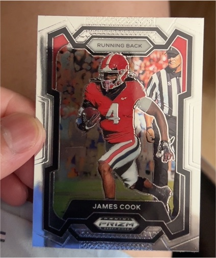 2024 Panini Prizm Draft Picks #11 James Cook Georgia Bulldogs — front