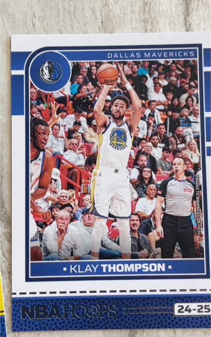 2024-25 Panini Hoops #3 Klay Thompson Dallas Mavericks — front