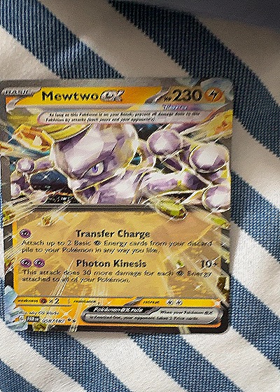 2023 Pokémon TCG Paradox Rift #58 Mewtwo EX — front