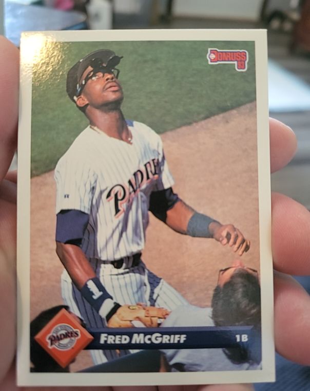 1993 Donruss #390 Fred McGriff — front