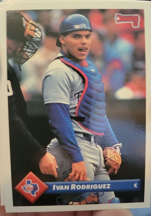 1993 Donruss #187 Ivan Rodriguez Texas Rangers — front