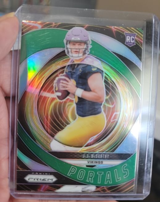 2024 Panini Prizm Portals #7 J.J. McCarthy — front