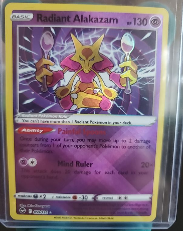 Radiant Alakazam 059/195 Silver Tempest — front