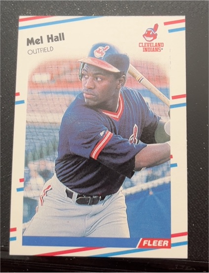 1988 Fleer #610 Mel Hall — front