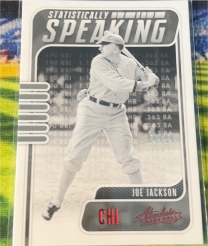 2021 Panini Absolute #SS-1 Joe Jackson Statistically Speaking — front