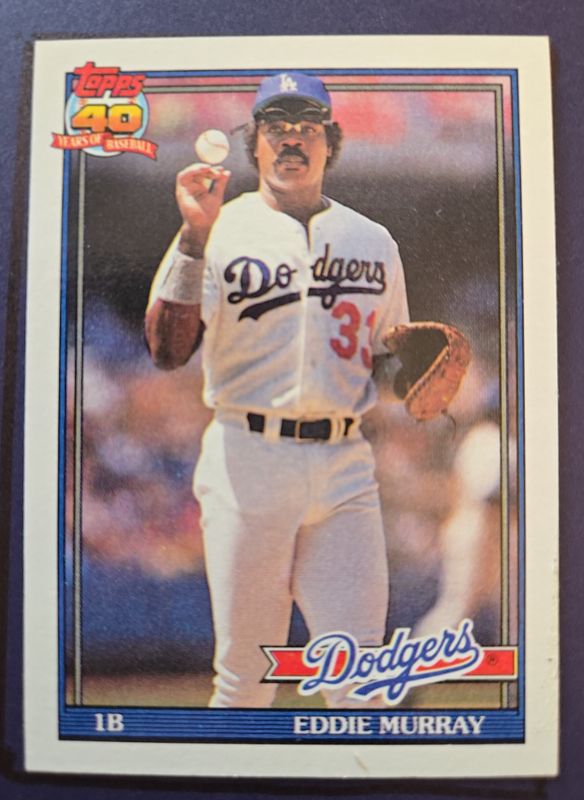 1991 Topps #590 Eddie Murray — front