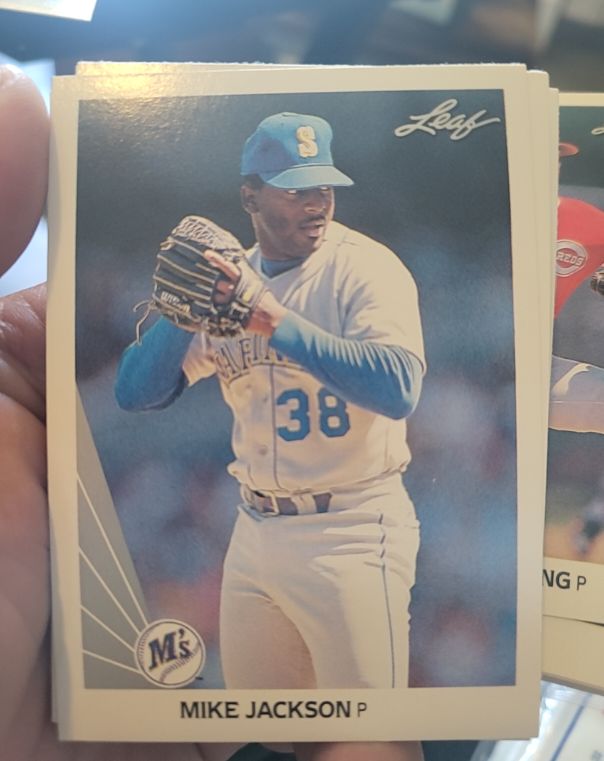 1990 Leaf #351 Mike Jackson — front