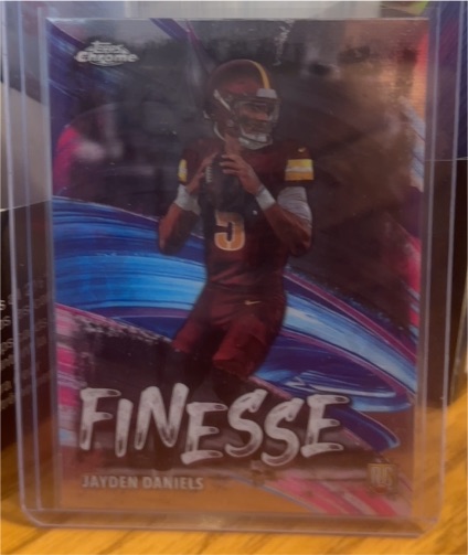 2024 Topps Chrome #F-3 Jayden Daniels Finesse — front