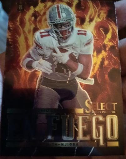 2023 Panini Select Draft Picks En Fuego #EF-JSN Jaxon Smith-Njigba — front