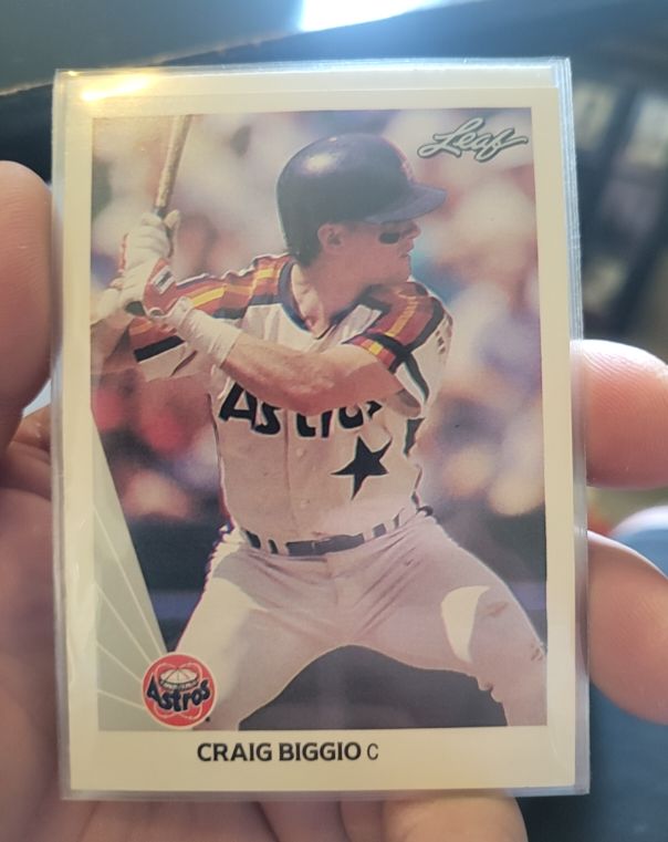1990 Leaf #37 Craig Biggio — front