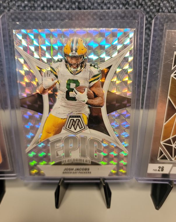 2024 Panini Mosaic Epic Performers #EP-JJ Josh Jacobs — front
