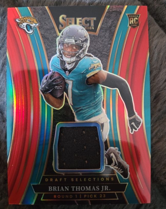 2024 Panini Select Draft Selections #DSM-BTJ Brian Thomas Jr. — front