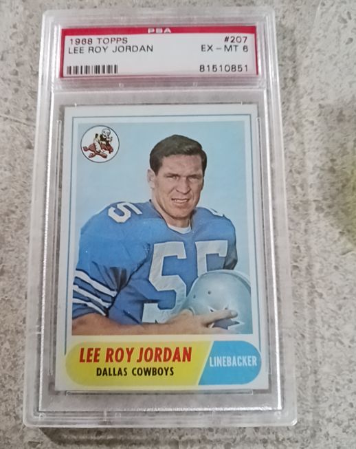 1968 Topps #207 Lee Roy Jordan — front