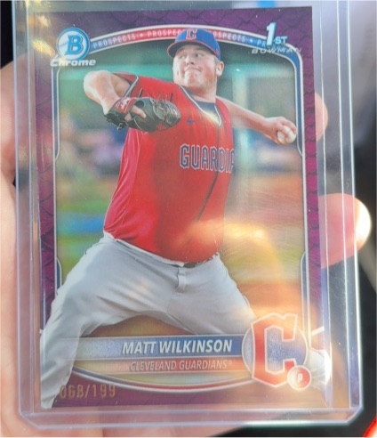 2025 Bowman Chrome Prospects #BCP-145 Matt Wilkinson — front