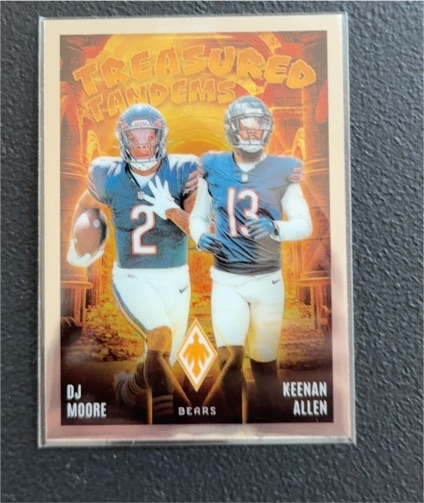 2024 Panini Phoenix #TT-CHI DJ Moore & Keenan Allen Treasured Tandems — front
