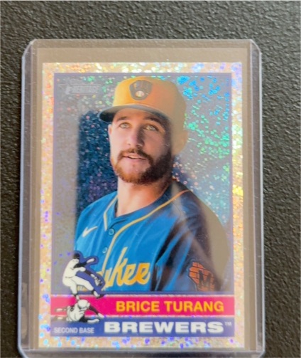 2025 Topps Heritage #402 Brice Turang — front