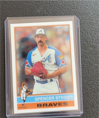 2025 Topps Heritage #435 Spencer Strider — front