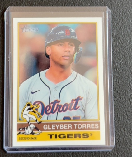 2025 Topps Heritage Chrome #354 Gleyber Torres — front
