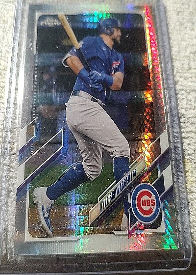 2021 Topps Chrome #203 Kyle Schwarber — front