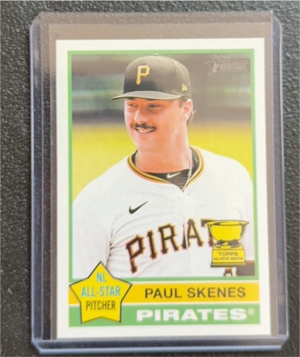 2025 Topps Heritage #60 Paul Skenes — front