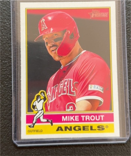 2025 Topps Heritage #119 Mike Trout — front